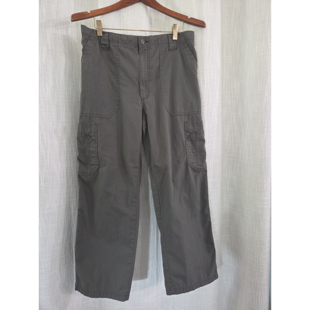 Carhartt Ripstop Baggy Workwear Pants Green C541085 Size Small Short 30x27